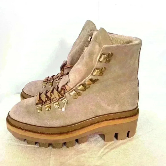 NWOT AllSaints Wanda Sherling Boots - Picture 3 of 7